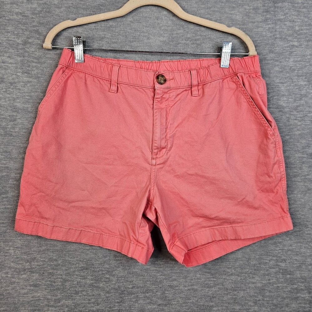 Chubbies Orange Pockets Cotton Blend Men's Casual Shorts Size L